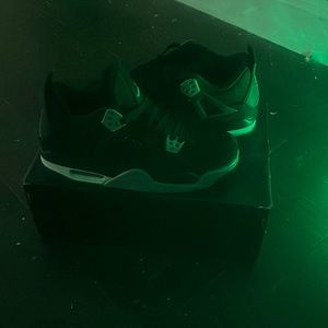 Jordan 4s black and grey.